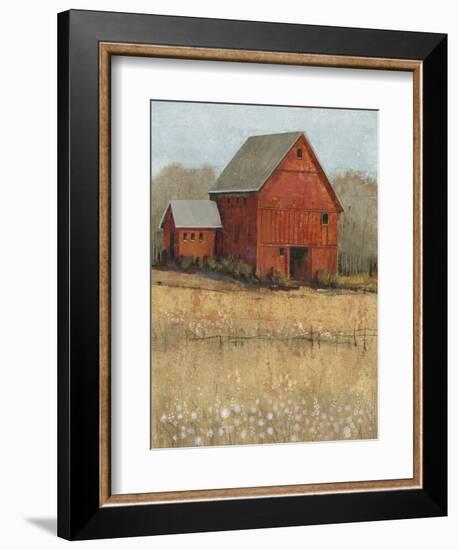 Red Barn View II-Tim O'toole-Framed Art Print