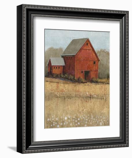 Red Barn View II-Tim O'toole-Framed Art Print