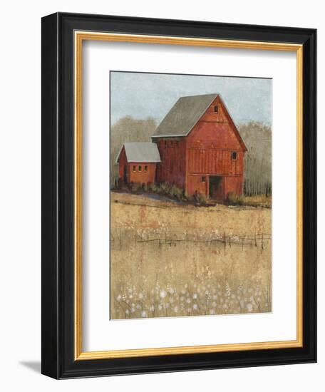 Red Barn View II-Tim O'toole-Framed Art Print