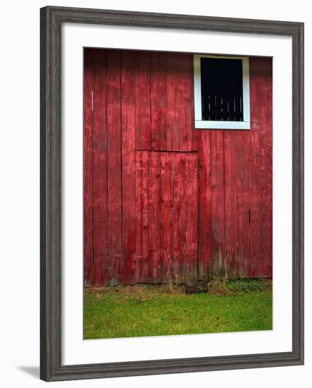 Red Barn Wall-Steve Gadomski-Framed Photographic Print