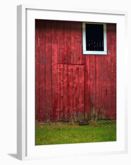 Red Barn Wall-Steve Gadomski-Framed Photographic Print