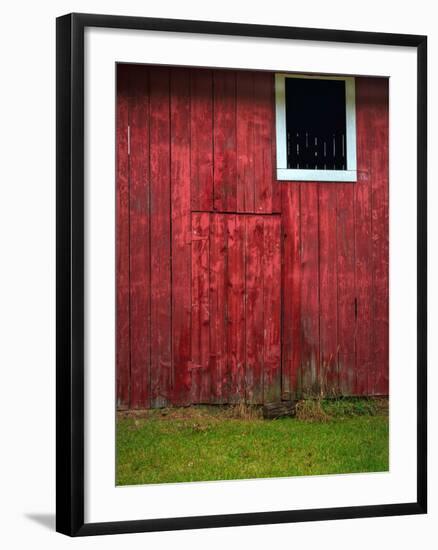 Red Barn Wall-Steve Gadomski-Framed Photographic Print