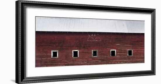 Red Barn with Metal Roof-Jason Savage-Framed Art Print