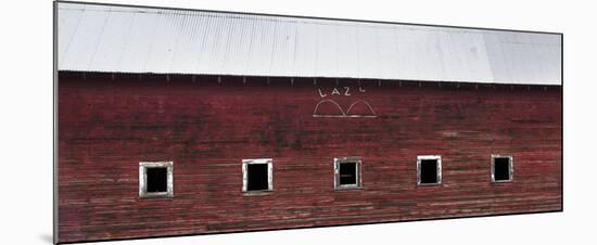 Red Barn with Metal Roof-Jason Savage-Mounted Art Print