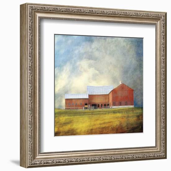 Red Barn-Dawne Polis-Framed Giclee Print