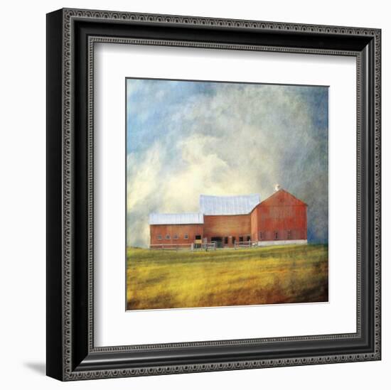 Red Barn-Dawne Polis-Framed Giclee Print