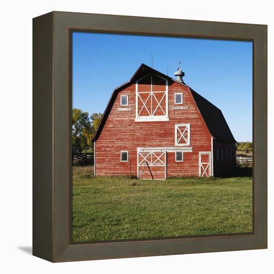 Red Barn-Ron Chapple-Framed Premier Image Canvas