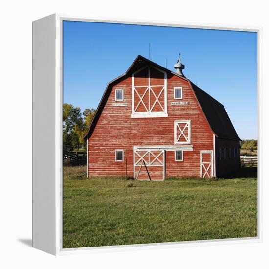 Red Barn-Ron Chapple-Framed Premier Image Canvas