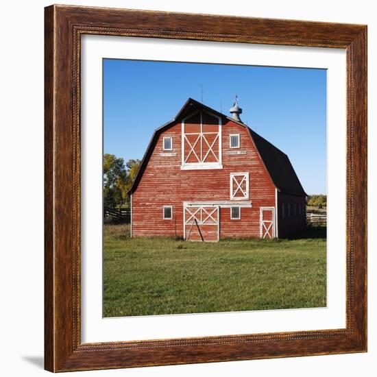 Red Barn-Ron Chapple-Framed Premium Photographic Print