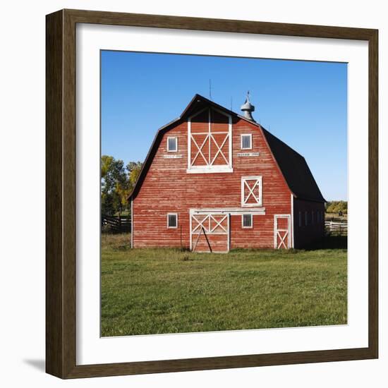 Red Barn-Ron Chapple-Framed Photographic Print