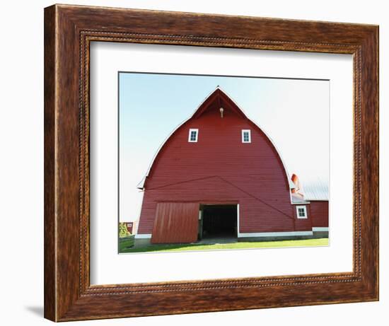 Red Barn-Marnie Burkhart-Framed Photographic Print