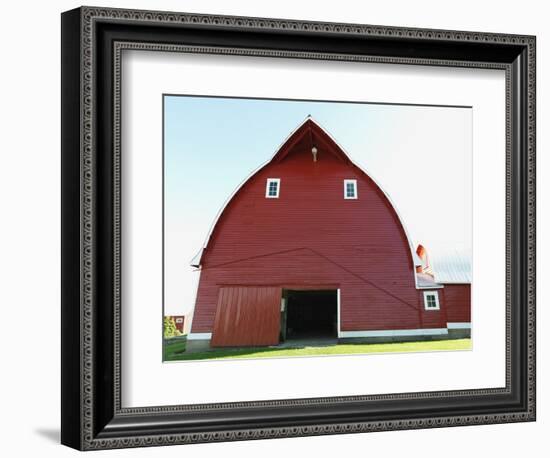 Red Barn-Marnie Burkhart-Framed Photographic Print