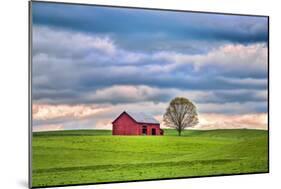Red Barn-Bob Rouse-Mounted Photographic Print