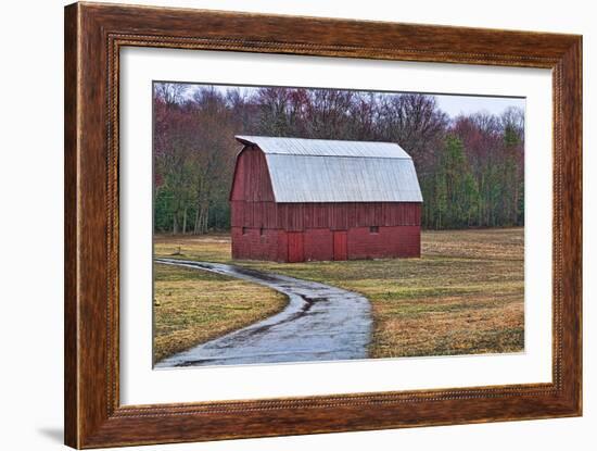 Red Barn-Lori Hutchison-Framed Photographic Print