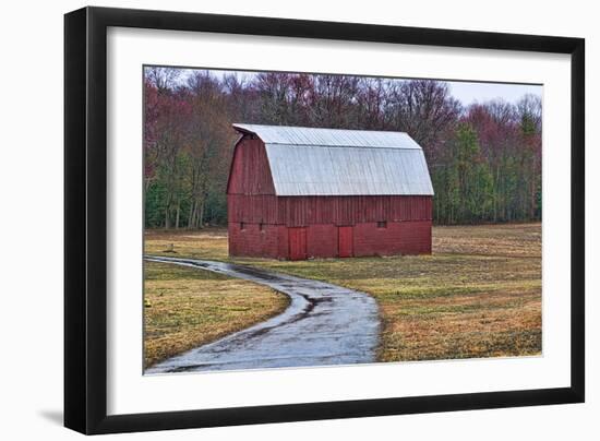 Red Barn-Lori Hutchison-Framed Photographic Print