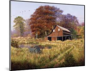 Red Barn-Bill Makinson-Mounted Giclee Print