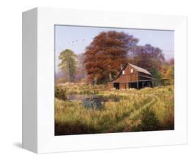 Red Barn-Bill Makinson-Framed Premier Image Canvas