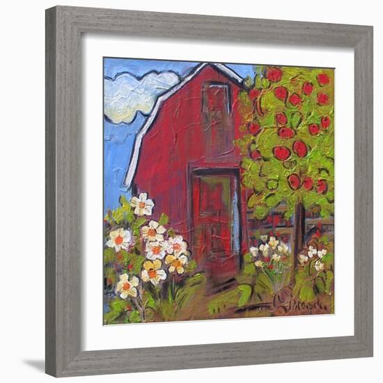 Red Barn-Blenda Tyvoll-Framed Premium Giclee Print