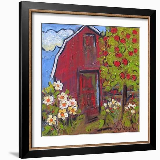 Red Barn-Blenda Tyvoll-Framed Premium Giclee Print