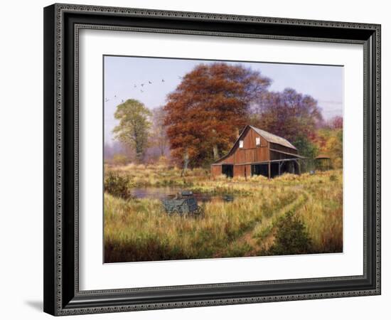 Red Barn-Bill Makinson-Framed Giclee Print