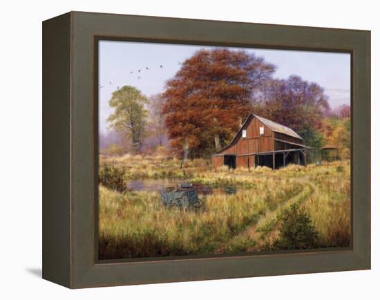 Red Barn-Bill Makinson-Framed Premier Image Canvas