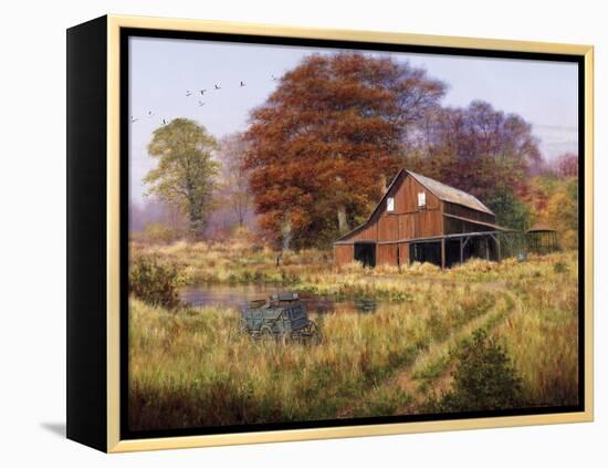 Red Barn-Bill Makinson-Framed Premier Image Canvas