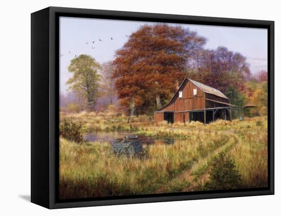 Red Barn-Bill Makinson-Framed Premier Image Canvas