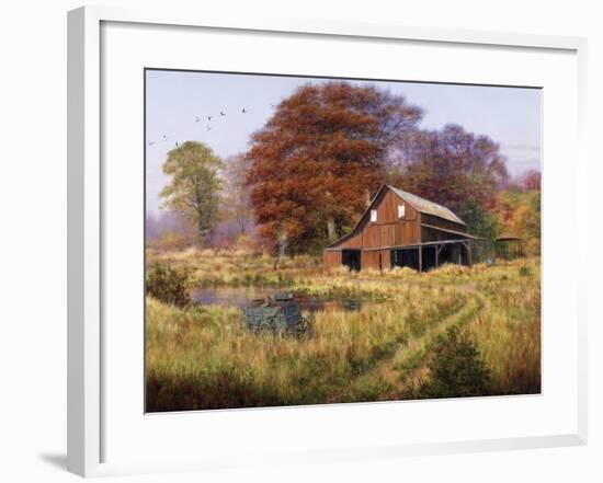Red Barn-Bill Makinson-Framed Giclee Print