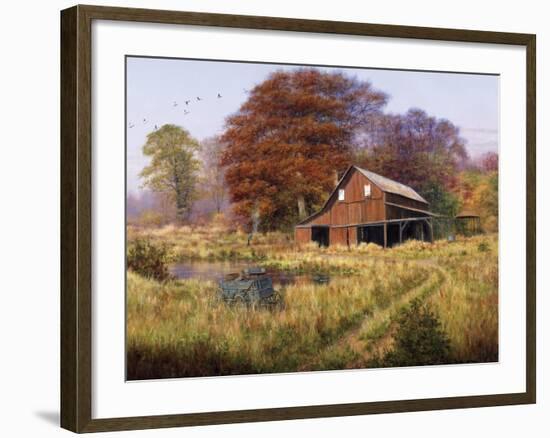 Red Barn-Bill Makinson-Framed Giclee Print