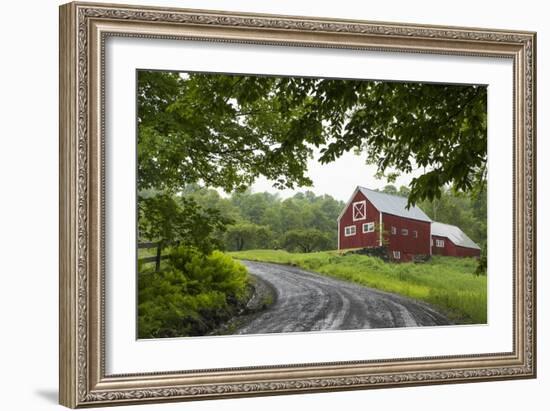 Red Barn-Brenda Petrella Photography LLC-Framed Giclee Print