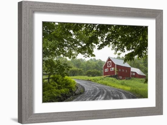 Red Barn-Brenda Petrella Photography LLC-Framed Giclee Print