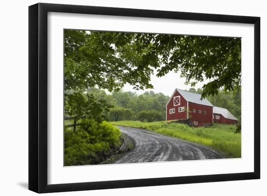 Red Barn-Brenda Petrella Photography LLC-Framed Giclee Print