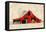 Red Barn-Ynon Mabat-Framed Stretched Canvas