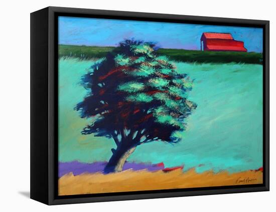 Red Barn-Paul Powis-Framed Premier Image Canvas