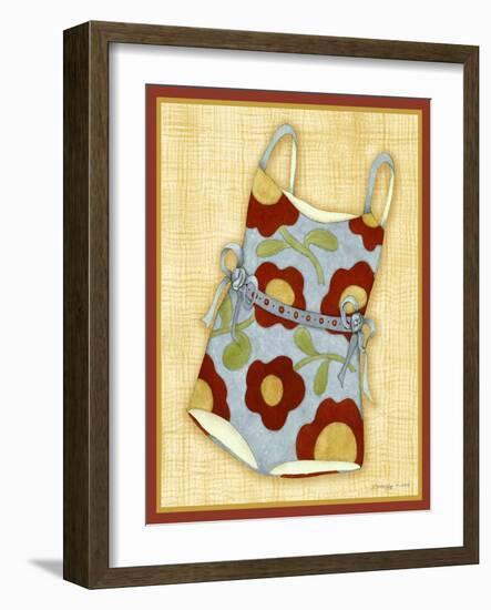 Red Bathing Suit Print-Robin Betterley-Framed Giclee Print