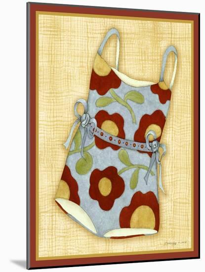 Red Bathing Suit Print-Robin Betterley-Mounted Giclee Print