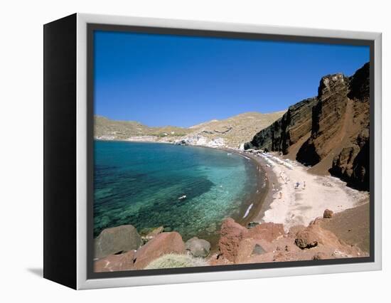 Red Beach, Akrotiri, Island of Santorini (Thira), Cyclades Islands, Aegean, Greek Islands-Sergio Pitamitz-Framed Premier Image Canvas