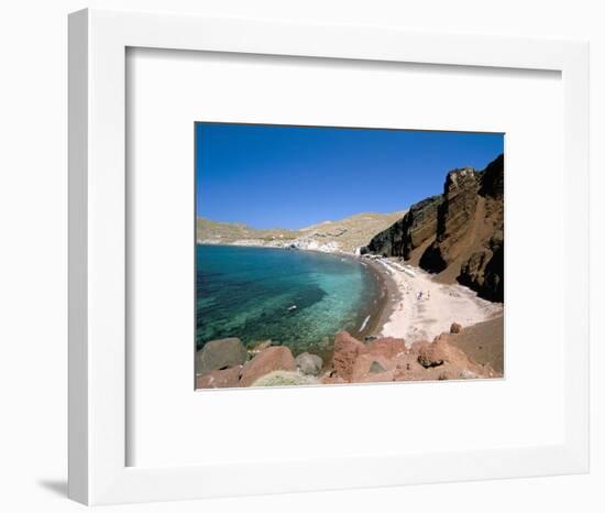 Red Beach, Akrotiri, Island of Santorini (Thira), Cyclades Islands, Aegean, Greek Islands-Sergio Pitamitz-Framed Photographic Print