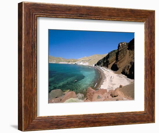 Red Beach, Akrotiri, Island of Santorini (Thira), Cyclades Islands, Aegean, Greek Islands-Sergio Pitamitz-Framed Photographic Print