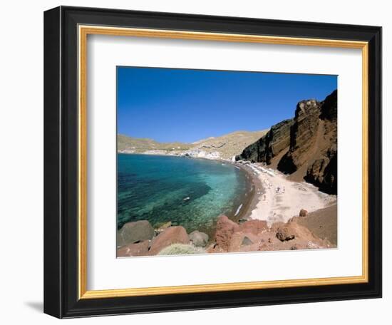 Red Beach, Akrotiri, Island of Santorini (Thira), Cyclades Islands, Aegean, Greek Islands-Sergio Pitamitz-Framed Photographic Print