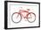 Red Beach Cruiser-Michael Mullan-Framed Art Print