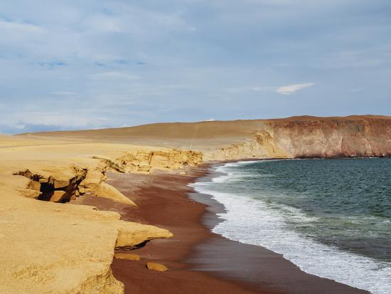Red Beach Paracas National Reserve Ica Region Peru South America Photographic Print Karol Kozlowski Art Com