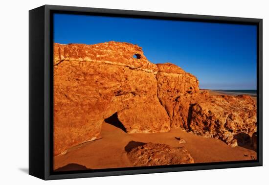 Red Beach-Howard Ruby-Framed Premier Image Canvas