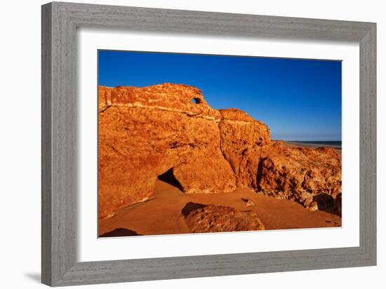 Red Beach-Howard Ruby-Framed Photographic Print