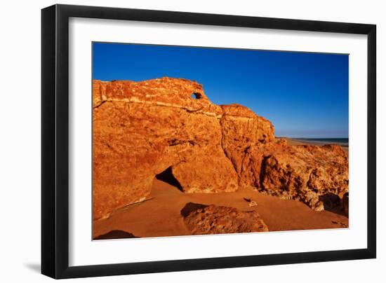 Red Beach-Howard Ruby-Framed Photographic Print