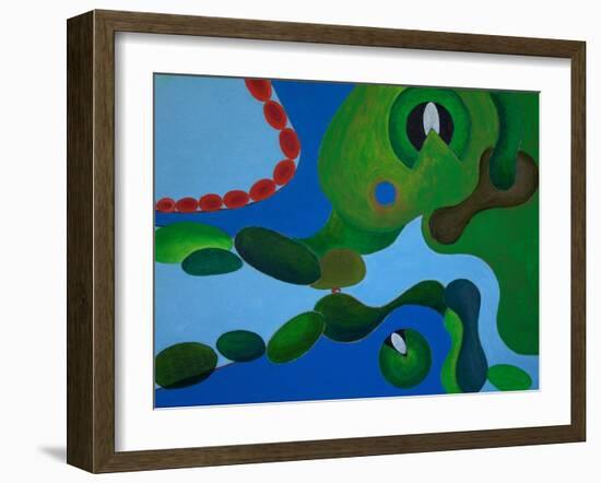 Red Beads, 2009-Jan Groneberg-Framed Giclee Print