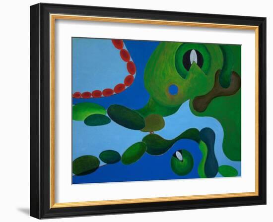 Red Beads, 2009-Jan Groneberg-Framed Giclee Print