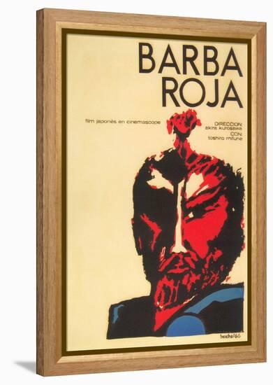 Red Beard, Cuban Movie Poster, 1964-null-Framed Stretched Canvas