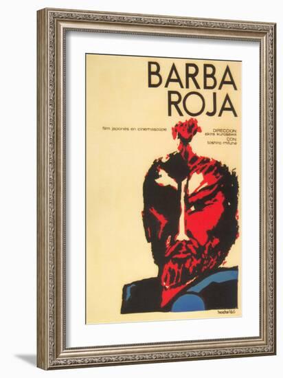 Red Beard, Cuban Movie Poster, 1964-null-Framed Premium Giclee Print