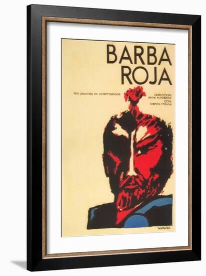 Red Beard, Cuban Movie Poster, 1964-null-Framed Premium Giclee Print